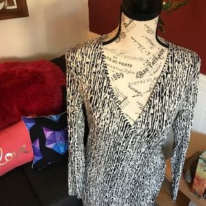 BANANA REPUBLIC Ink Drip Print Dress